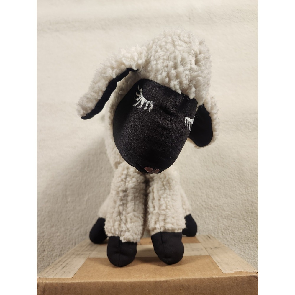 Vintage Primitive Wool Sheep Lamb Decoration Pillow Farmhouse Standing